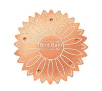 Disco de cobre para baño de pájaros, discos de purificación de agua de cobre puro, disco de limpieza, placa física segura resistente a la intemperie | Agua limpia para toda la temporada, ajuste