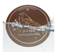 Disco De Cobre Para Baño De Pájaros - Plato Limpiador Universal Con Triple Soporte,Disco Purificador De Cobre Para Baño De Pájaros | Patio, Observación, Jardín, Parque, Exterior, Balcón, Fuente, Colib
