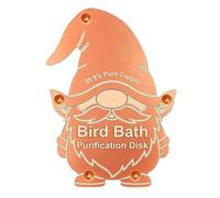 Disco de Cobre para baño pájaros: tecnología liberación Iones, Limpiador Universal Todas Las Estaciones, Elemento purificador Agua en Forma, Fuente Metal Antimicrobiano sólido | Placa lav