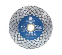 Disco de corte de azulejos de hoja de sierra de diamante de 4 1/2 pulgadas - BRSCHNITT para amoladora angular de eje de 7/8 a 5/8 pulgadas para cortar molienda de porcelana, cerámica, mármol, gres