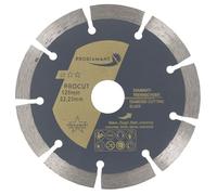 Disco de corte de diamante PRODIAMANT universal 125 x 22,2 mm hormigón, piedra, ladrillo Disco de diamante 125mm segmento 10mm