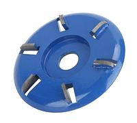 Disco de Corte de Madera de 6 Dientes, Disco de Tallado de Acero Fresa de 6 Dientes Herramienta de Carpintería Accesorios de Amoladora Angular para Madera Blanda y Madera Dura