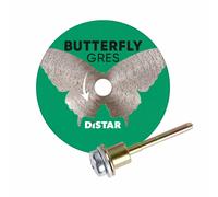 Disco de corte diamantado Distar Butterfly Gres, 45 mm de diámetro, 0,6 mm de espesor, para grés porcelánico