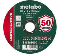 Disco de corte inox 125x1.0x22.23 de Metabo