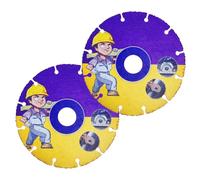 Disco de corte para amoladora angular 115mm - 2 piezas 22.23mm orificio, carburo flexible - Corta madera, plástico, contrachapado y caocho