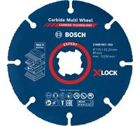 Bosch Professional 1x Discos de corte Expert Carbide Multi Wheel X-Lock (1,0 mm, accesorios Amoladora), Multicolor, Ø 125 mm