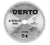 Disco de corte para sierra circular con puntas HM 300x30mm, 60 dientes VERTO 61H138