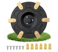Disco de Cuchillas + 6 Cuchillas + 6 Tornillos, Disco de Tuning para Robot Cortacésped, Disco de Cuchillo Giratorio Reforzado con Fibra de Vidrio Compatible con Segway Navimow i105E i108E i110E