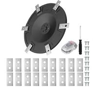 Disco de cuchillo, incluye 18 cuchillas compatibles con Dreame A1 A1 Pro A2 | 1 plato para cortacésped, 1 destornillador, accesorio de repuesto premium para robot cortacésped