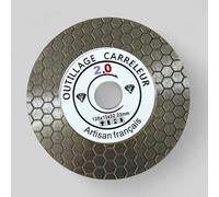 Disco de diamante 125 nido de abeja para bisel (corte a 45°), calidad profesional superior para azulejos, loza, mármol, hormigón, travertino, terrazo, tomette, porcelana y cerámica