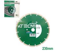 Disco de Diamante Amoladora para Cemento 230x2x22 hitachi Hikoki 752805