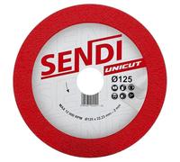 Disco de diamante para cortar vidrio, cerámica y gres SENDI UNICUT Ø125 x 2 x 22,23 mm