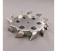 Disco de dispersión agitador dentado de acero inoxidable 304 con orificios guía for uso en laboratorio.(150mmx8mm)