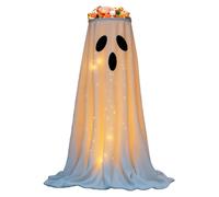 Disco De Dulces De Halloween Light Up - Soporte De Tazón De Dulces Fantasmas Brillante con Luces De Cuerdas | Gran Decoración De Fantasmas De para La Cocina De La Cocina De La Sala