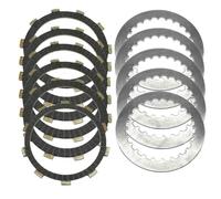 Disco de embrague Placa De Acero Del Disco Fricción Embrague La Motocicleta Para Honda CRM 125 JD10 1990-1995 1996 1997 1998 1999 Piezas Kit Accionamiento Separador