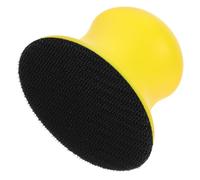 Disco de Espuma PU de 75mm Amarillo de Lijado Manual | Agarre Cómodo y Peso Ligero, Superficie Suave, Cierre Hook And Loop, para Madera y Automoción
