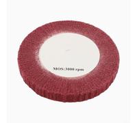 Disco de fibra de nylon rojo de la arena 320 de la rueda de pulido de la aleta no tejida de 5 pulgadas para la desoxidación del acero inoxidable y la eliminación de la pintura (100mm)