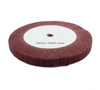 Disco de fibra de nylon rojo de la arena 320 de la rueda de pulido de la aleta no tejida de 5 pulgadas para la desoxidación del acero inoxidable y el retiro de la pintura (250m m)
