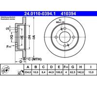 Disco De Freno 24.0110-0394.1 ATE Para HYUNDAI
