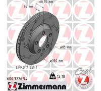 OTTO ZIMMERMANN GMBH Discos de freno para PORSCHE: Cayenne & VOLKSWAGEN: Touareg & AUDI: Q7 (Ref: 600.3226.54)