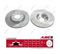 Disco de freno ABE C30003ABE delantero, ventilado , 1 Pieza