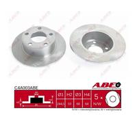 Disco de freno ABE C4A003ABE trasero, macizo, 1 Pieza