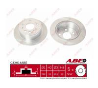 Disco de freno ABE C4X014ABE trasero, macizo, 1 Pieza