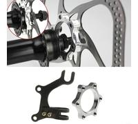 Disco de freno adaptador soporte para bicicleta conversión de llantas en disco 20+48mm distancia entre orificios negro plata