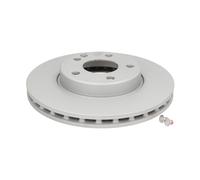 Disco de freno ATE 24.0125-0200.1 delantero, ventilado , altamente carbonizado, 1 Pieza