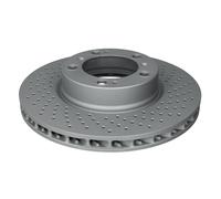 Disco de freno ATE 24.0128-0130.1 delantero, ventilado , altamente carbonizado, 1 Pieza