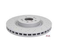 Disco de freno ATE 24.0132-0179.1 delantero, ventilado , altamente carbonizado, 1 Pieza