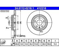 Disco de freno AUDI A4 B9 1.4 TFSI 24.0112-0218.1