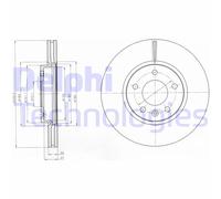 Disco De Freno BG4278C DELPHI Para OPEL CHEVROLET VAUXHALL