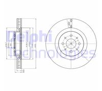 Disco De Freno BG4308 DELPHI Para ALFA ROMEO