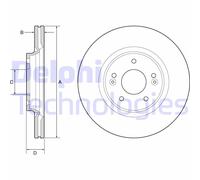 Disco De Freno BG4931C DELPHI Para HYUNDAI KIA