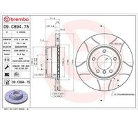 Disco de freno BMW 5 (E60) 520 i 09.C894.75