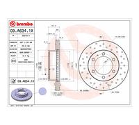 Disco de freno BREMBO 09.A634.1X