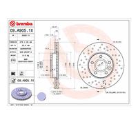 Disco de freno BREMBO 09.A905.1X