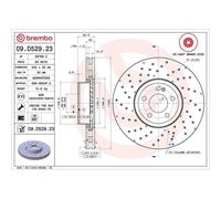 Disco De Freno Brembo 09.D529.23 Prime Line - Co-cast para Mercedes Benz
