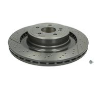 Disco de freno BREMBO 09A82211 trasero, ventilado , ranurado, altamente carbonizado, 1 Pieza