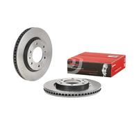 2x Disco de freno ventilación interna 09.E069.11 BREMBO para MITSUBISHI