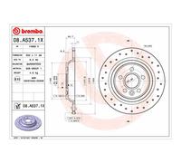 Disco de freno BREMBO XTRA LINE BREMBO 08.A537.1X, 1 Pieza