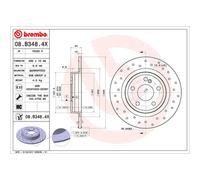 Disco de freno BREMBO XTRA LINE BREMBO 08.B348.4X, 1 Pieza