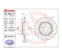 Disco de freno BREMBO XTRA LINE BREMBO 08.D060.1X, 1 Pieza