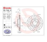Disco de freno BREMBO XTRA LINE BREMBO 09.7196.1X, 1 Pieza