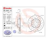 Disco de freno BREMBO XTRA LINE BREMBO 09.C547.1X, 1 Pieza