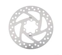 Disco de freno de metal de 140 mm con seis agujeros para Kugoo para scooter eléctrico G2 Max, compatible con actualización de rotor, color plateado, diseño ligero para una mayor potencia de frenado