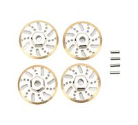 Disco de Freno de Peso de Contador de RC, 4pcs RCCAR Contador Peso Disco de Freno Brasas Adaptador Hex Hex para Axial SCX24 C10 1/24 RC Car