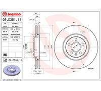 1 Disco De Freno Brembo Barnizado Para Eje Delantero 09.d251.11