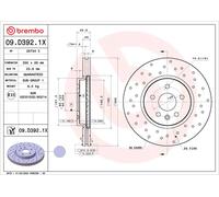 BREMBO Discos de freno para OPEL: Ampera E, Astra & VAUXHALL: Astra (Ref: 09.D392.1X)